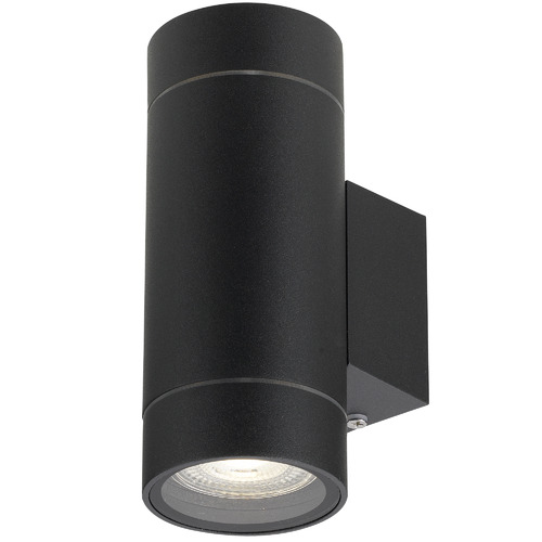 Up down black wall outlet light